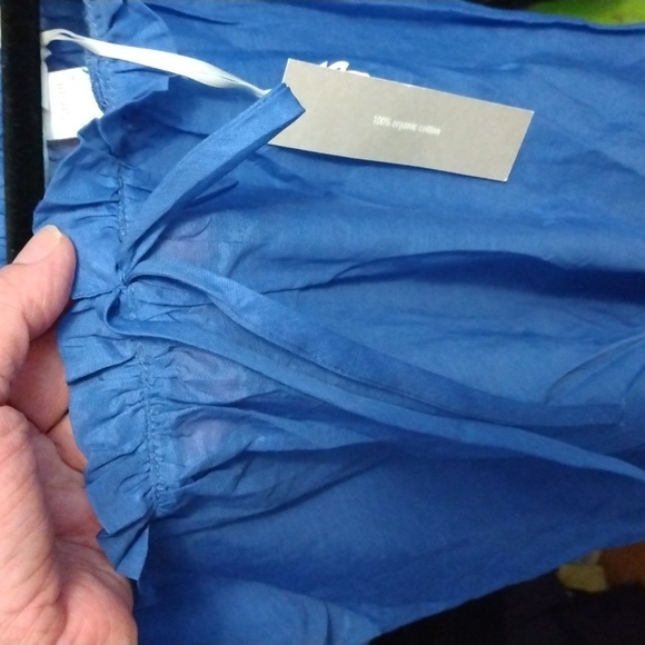 Trinity women's 100% organic cotton blue top Sz small new - Picture 15 of 17